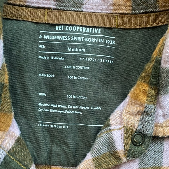 REI Plaid Flannel - Picture 2 of 7